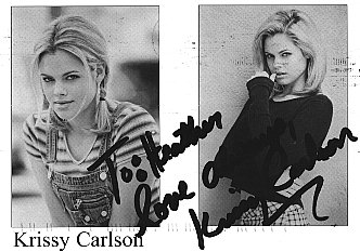 Autographed Krissy Carlson Pic